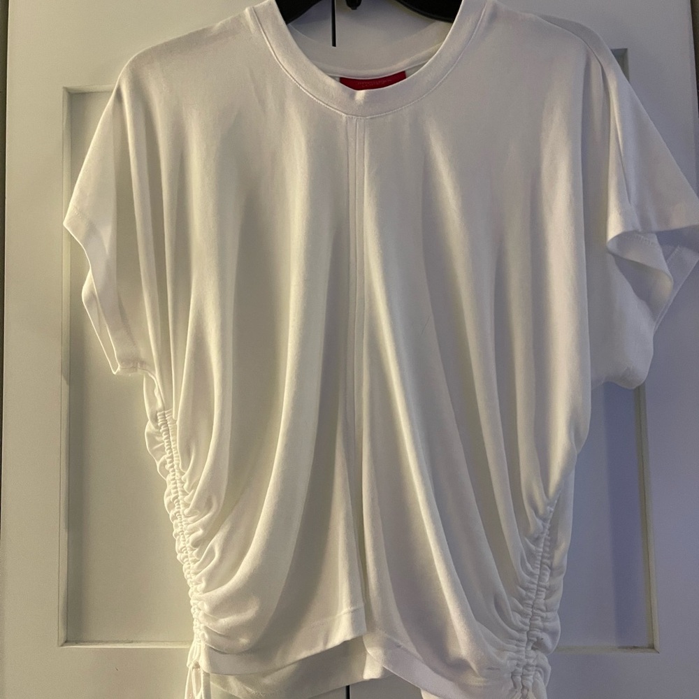 Jennifer Lopez White Short Sleeve Tee
